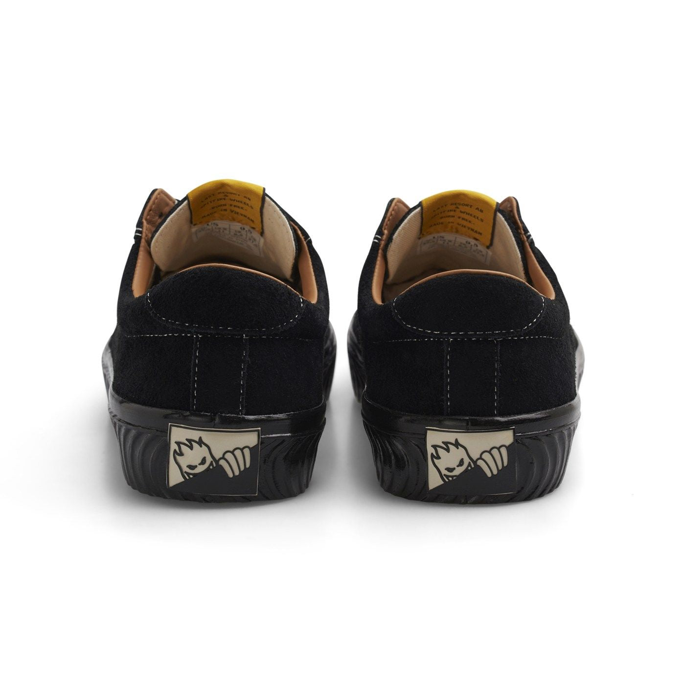 Last Resort AB VM001 Suede Spitefire Lo Sneakers - Black/Black | Men's Streetwear Skate Shoes for Casual Wear & Urban Fashion