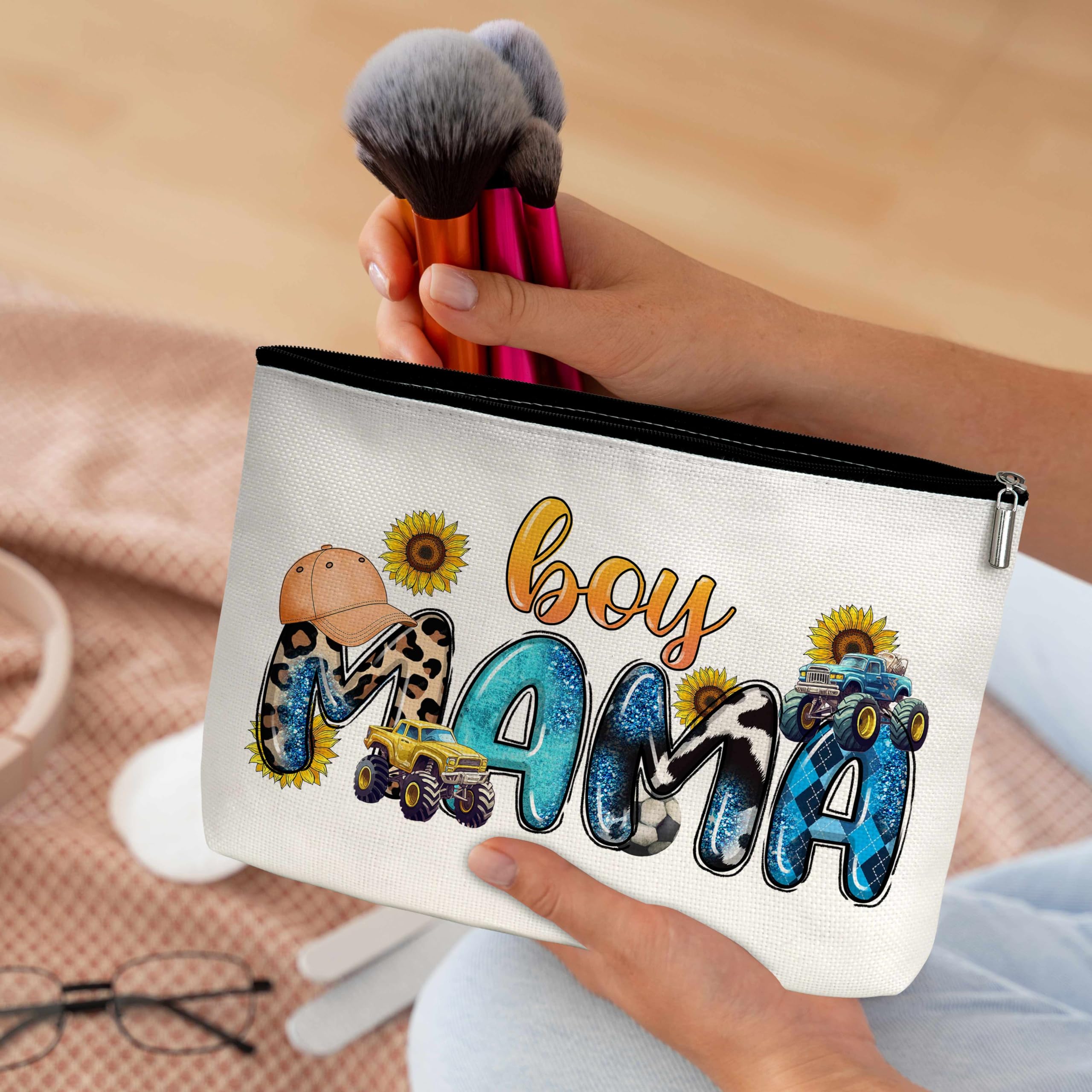 Stylish Cosmetic Makeup Bag with Zipper - Perfect Mother's Day & Birthday Gift for Mom from Daughter or Son | Travel Organizer & Beauty Storage Essential