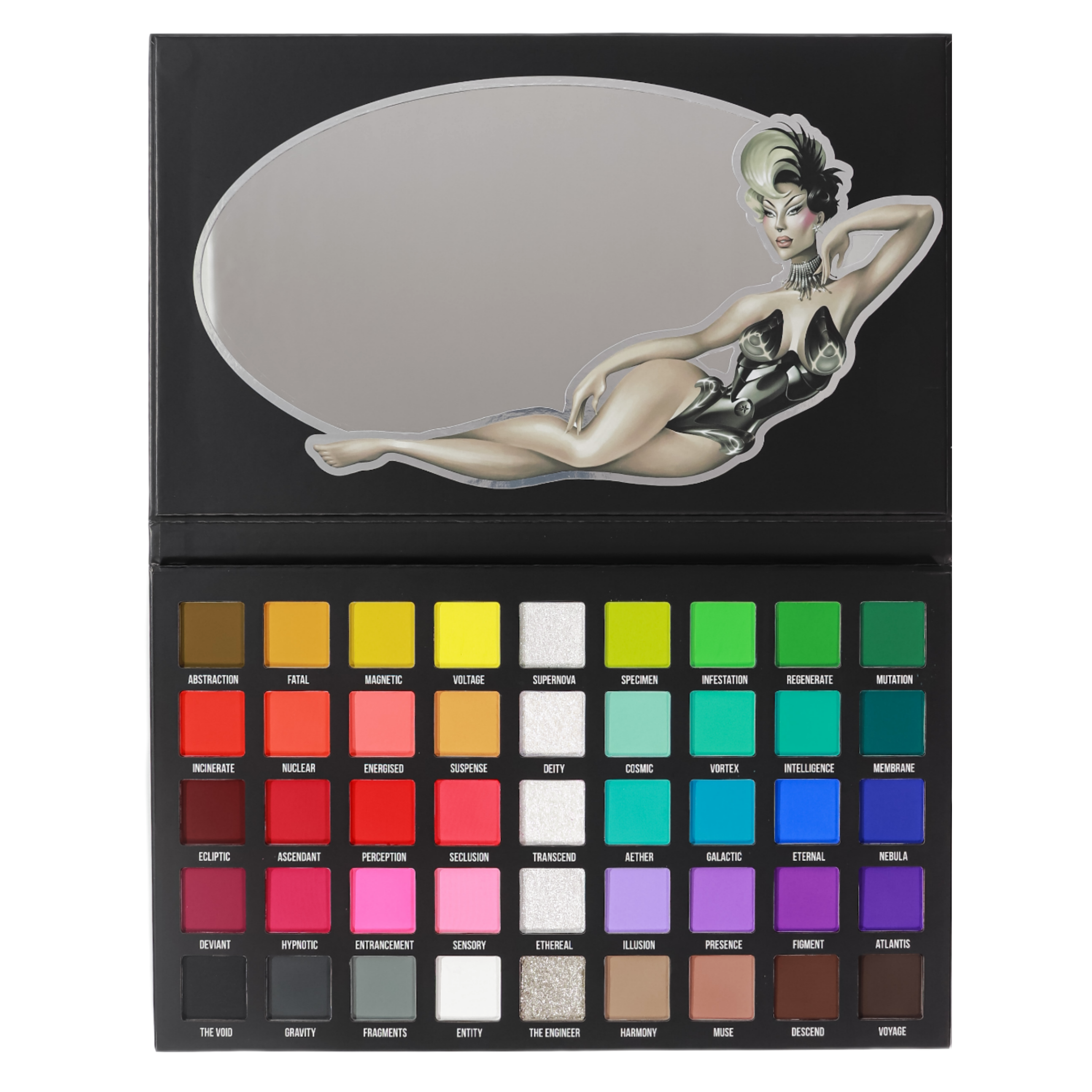 Ellis Atlantis 45 Shade Eyeshadow Palette - Highly Pigmented Makeup Palette for Professional & Everyday Use | Perfect for Day, Night & Special Occasion Makeup Looks