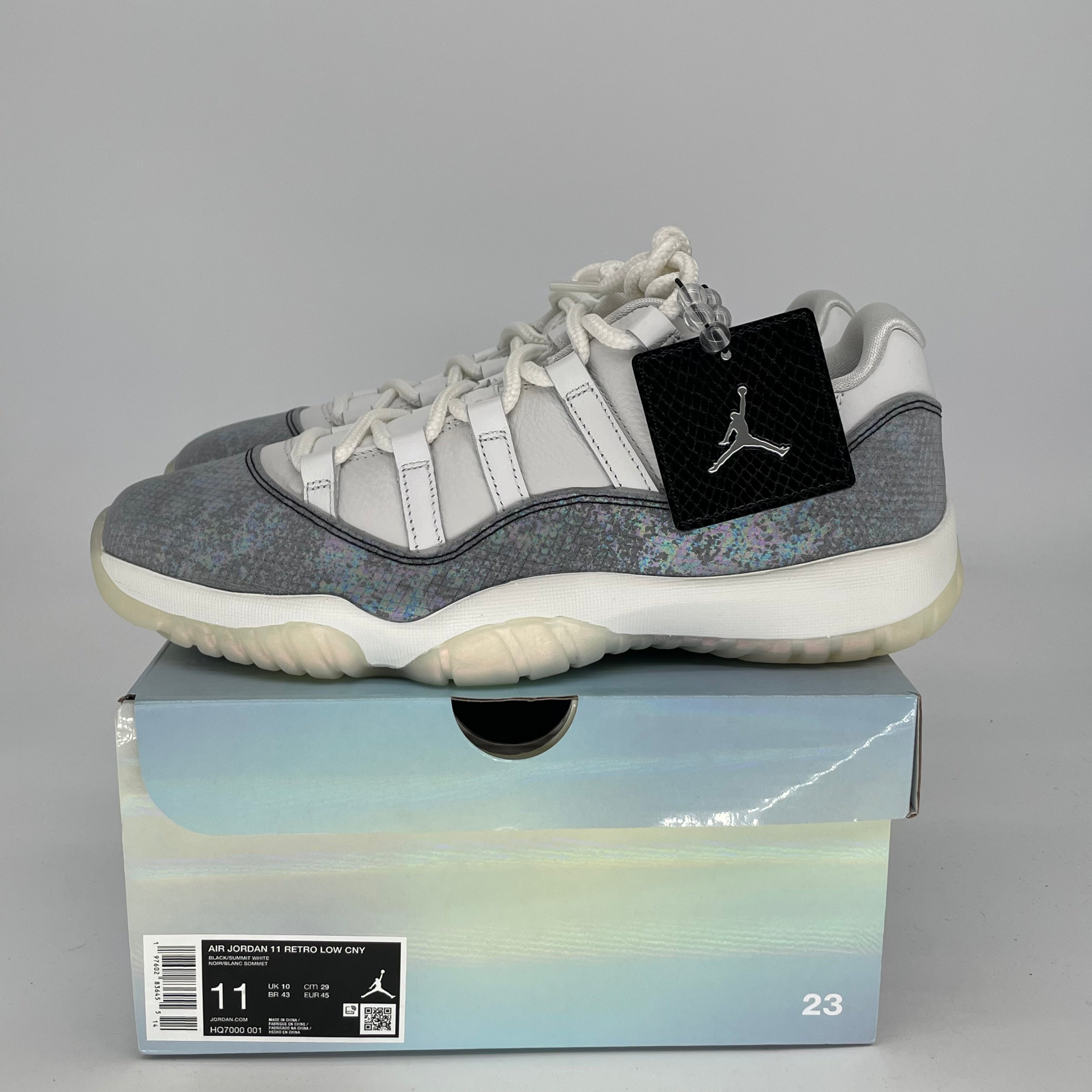 AIR JORDAN 11 LOW YEAR OF THE SNAKE Sneakers - Men's Size 11/Women's 12.5 - HQ7000-001 - Limited Edition Basketball Shoes for Sports & Streetwear Fashion