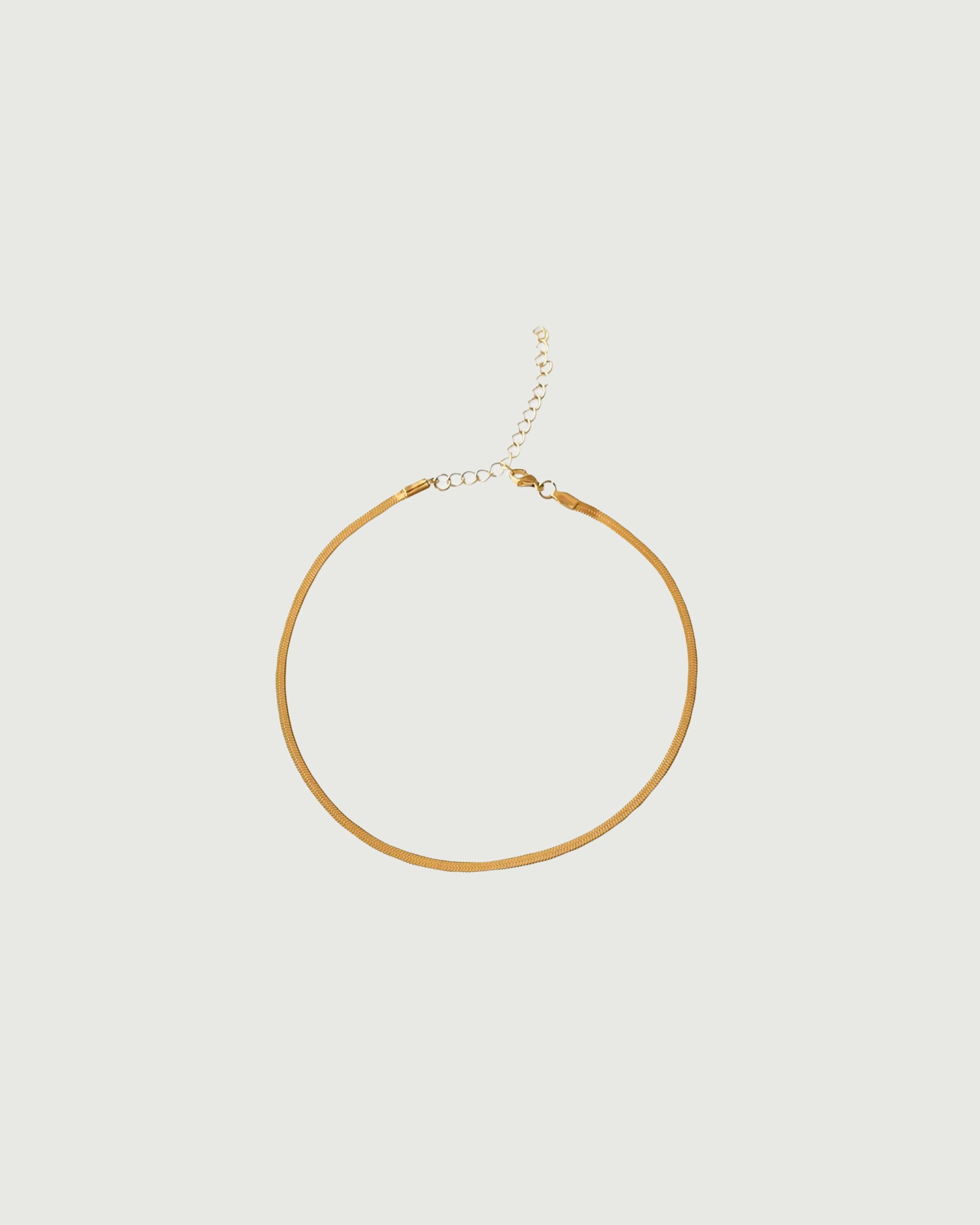 Elegant Gold Herringbone Choker Necklace for Women - Perfect for Parties, Weddings & Date Nights
