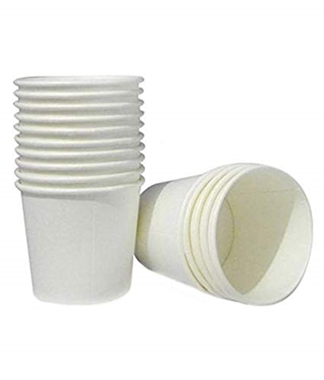 SWASTHA HYGIENE White Disposable Paper Cups for Hot & Cold Drinks - 150ml (25 Pack) | Perfect for Parties, Coffee, Tea, and Office Use