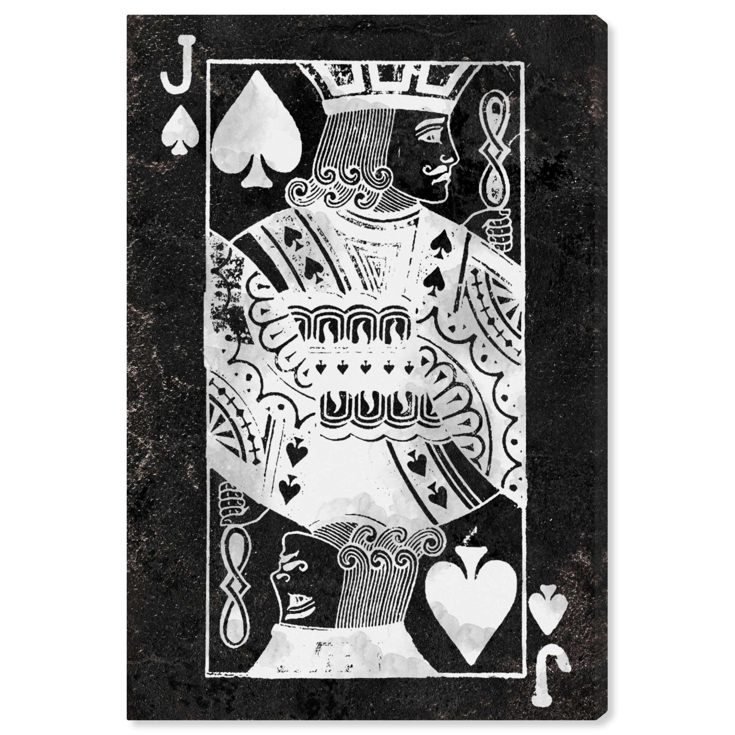 Black and White Jack Wall Art Canvas Print by Oliver Gal Artist Co. - 30