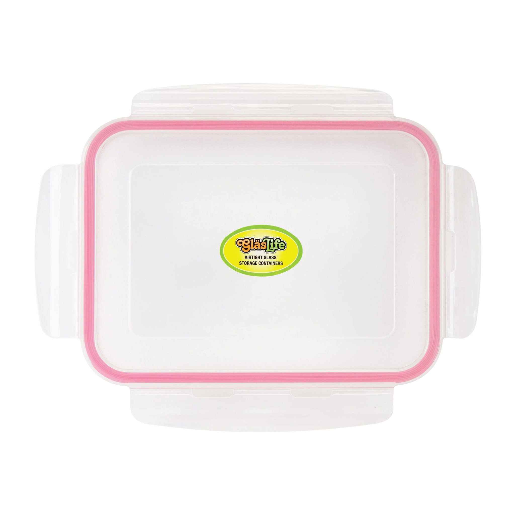 GlasLife® Airtight Rectangular Food Storage Container Lid - BPA Free, Leak Proof - Perfect for Meal Prep, Leftovers & Pantry Organization