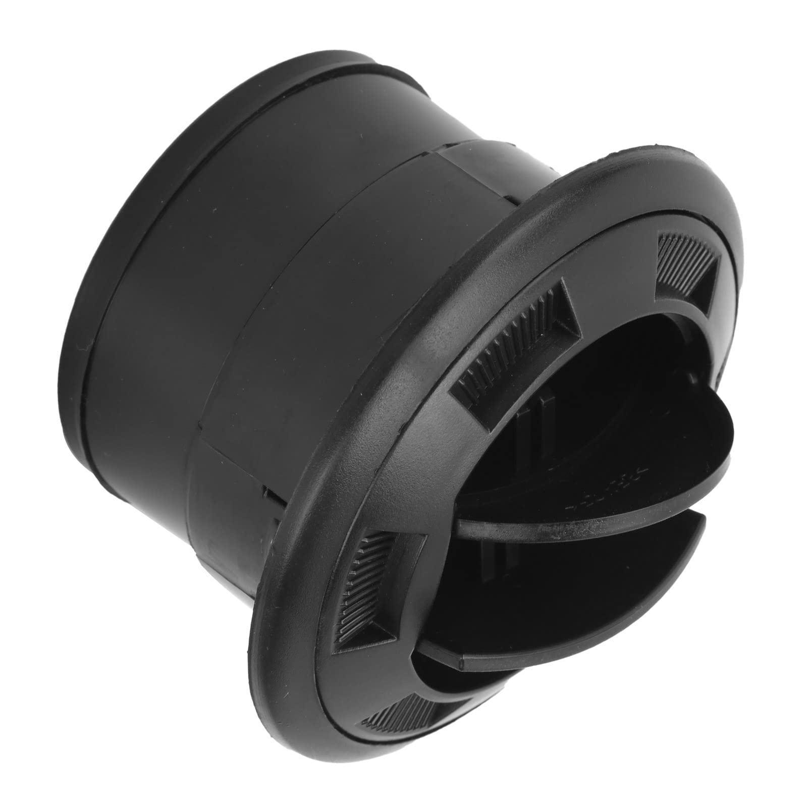 3 Inch Black ABS Dashboard Air Vent Deflector - Round AC Vent Outlet for Bus, RV, and Vehicles - Improve Airflow & Comfort While Driving
