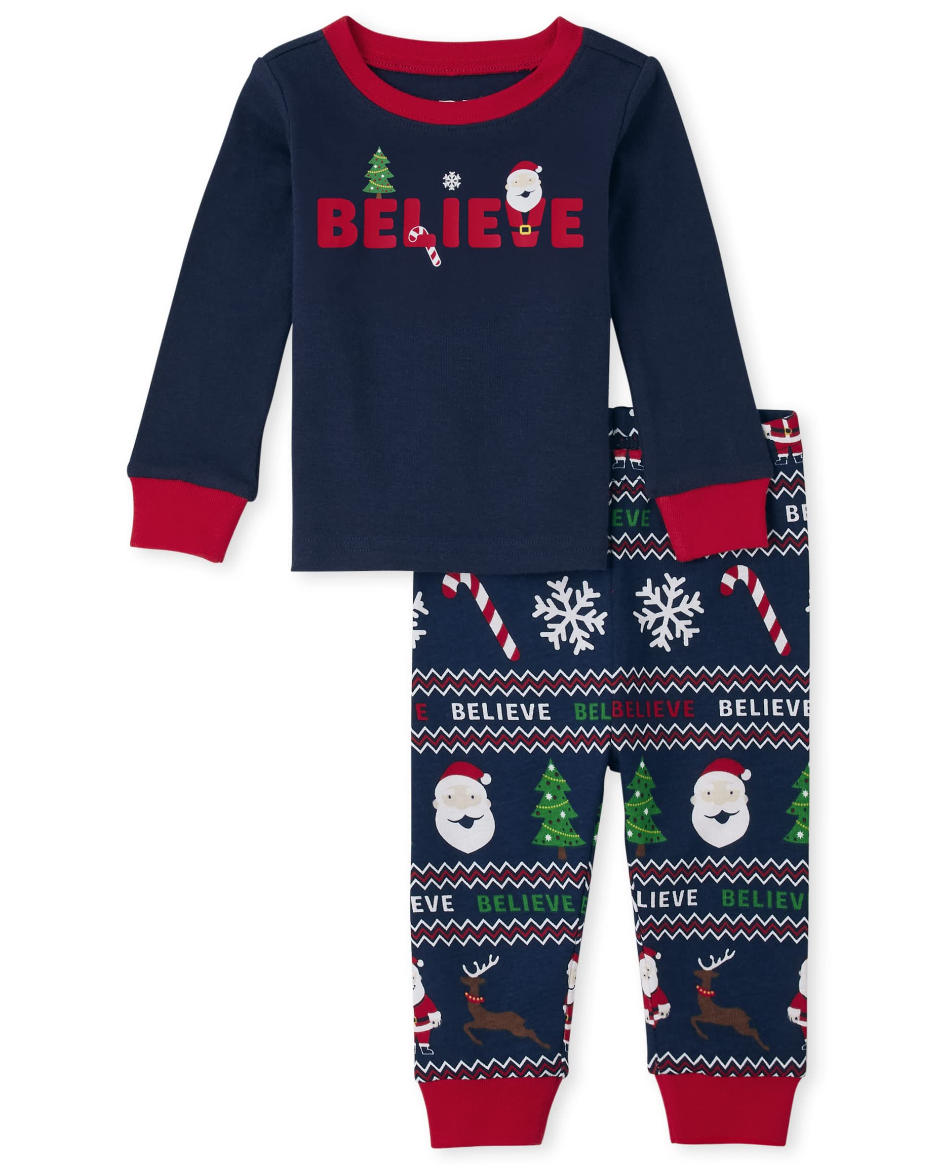 Kids' Christmas Pajama Sets - Family Matching Cotton Pajamas for Holiday Photos