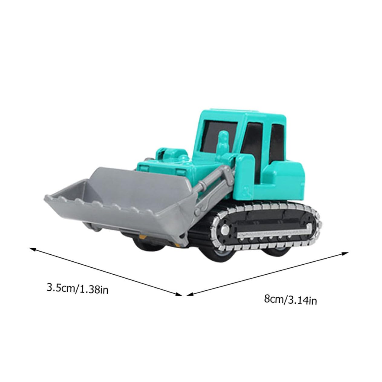 PHENOFICE 4-Piece Alloy Excavator Toy Set - Construction Vehicle Pull Toys for Kids, Durable Engineering Truck & Tractor Toys - Perfect for Sandbox Play, Birthday Gifts & Pretend Play Scenarios