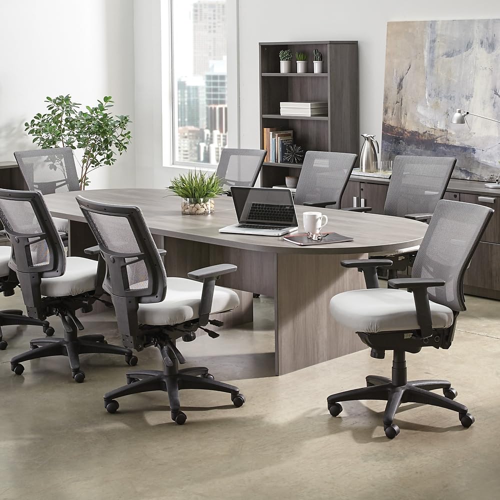 NBF 10L 8-Seater Laminate Conference Table - Durable Mahogany Office Meeting & Training Table (48
