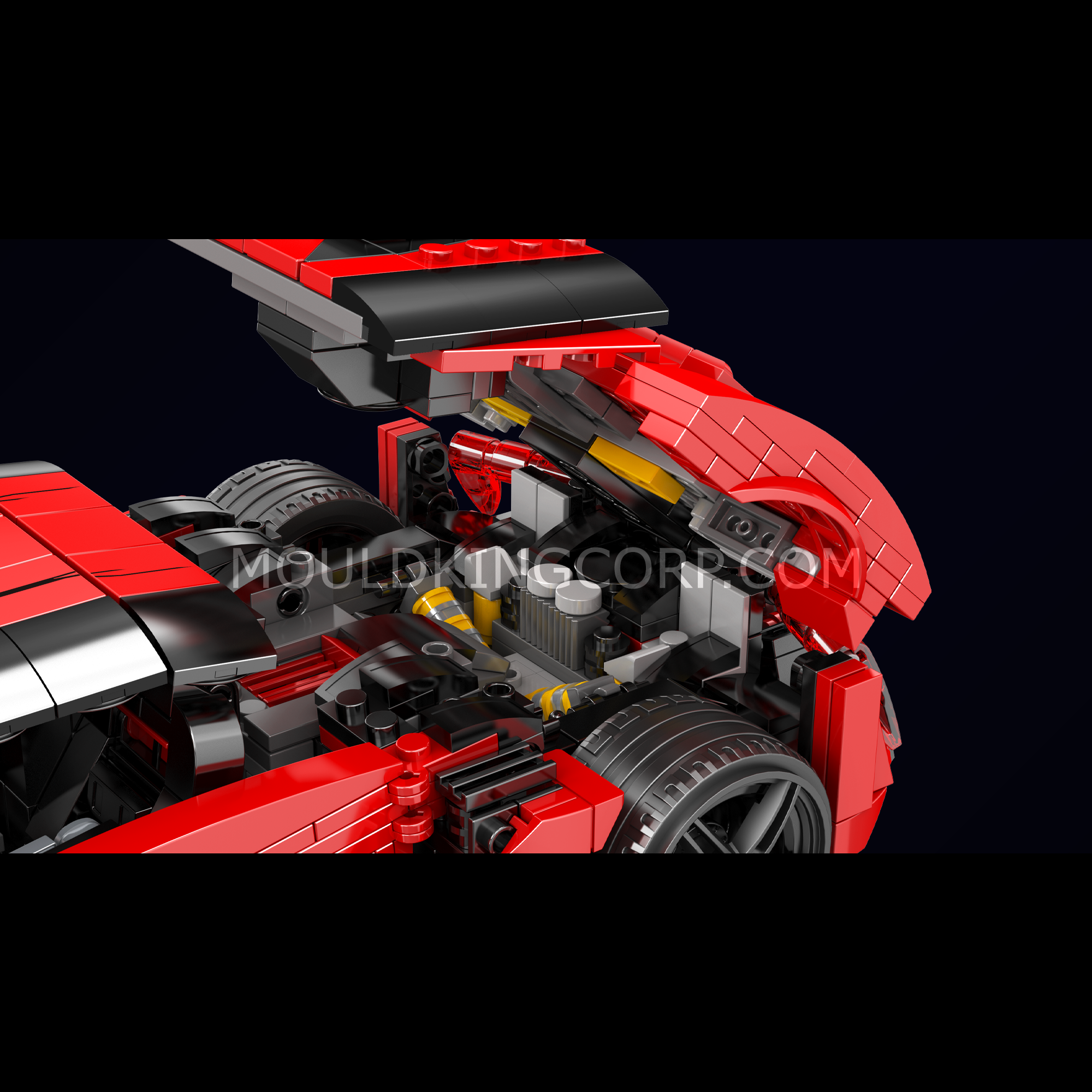 Mould King 10117 Liken Hypersport Car Model Building Set - 1,311 Piece Sports Car Construction Toy Kit for Adults & Kids | DIY Engineering Project, Gift Idea for Car Enthusiasts, Home Office Decoration