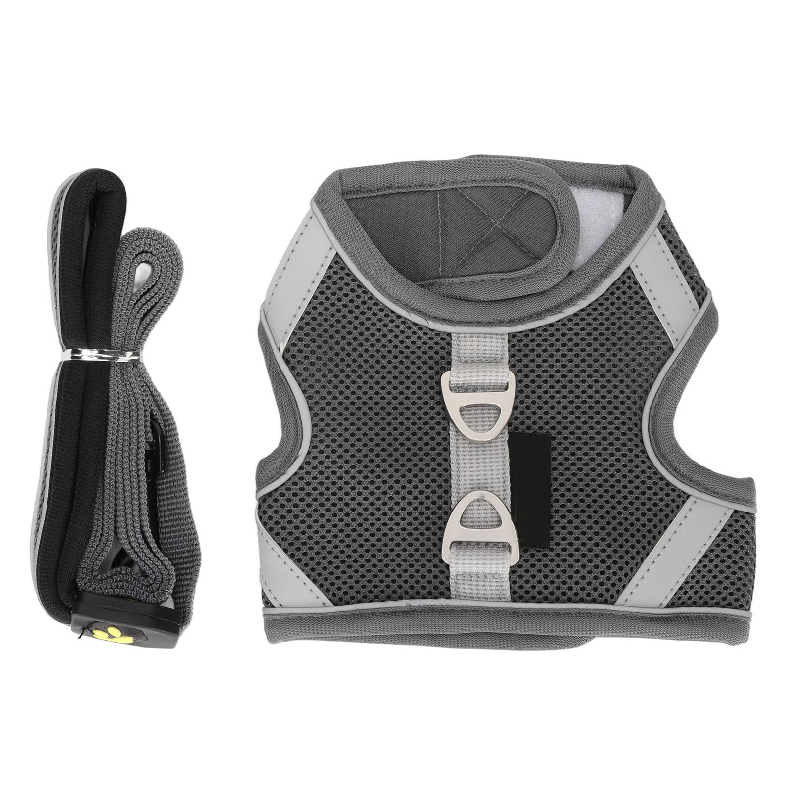 Zerodis Breathable Mesh Dog Harness for Small Dogs - Adjustable Pet Vest with Reflective Strips for Safety - Perfect for Walking, Hiking & Outdoor Adventures