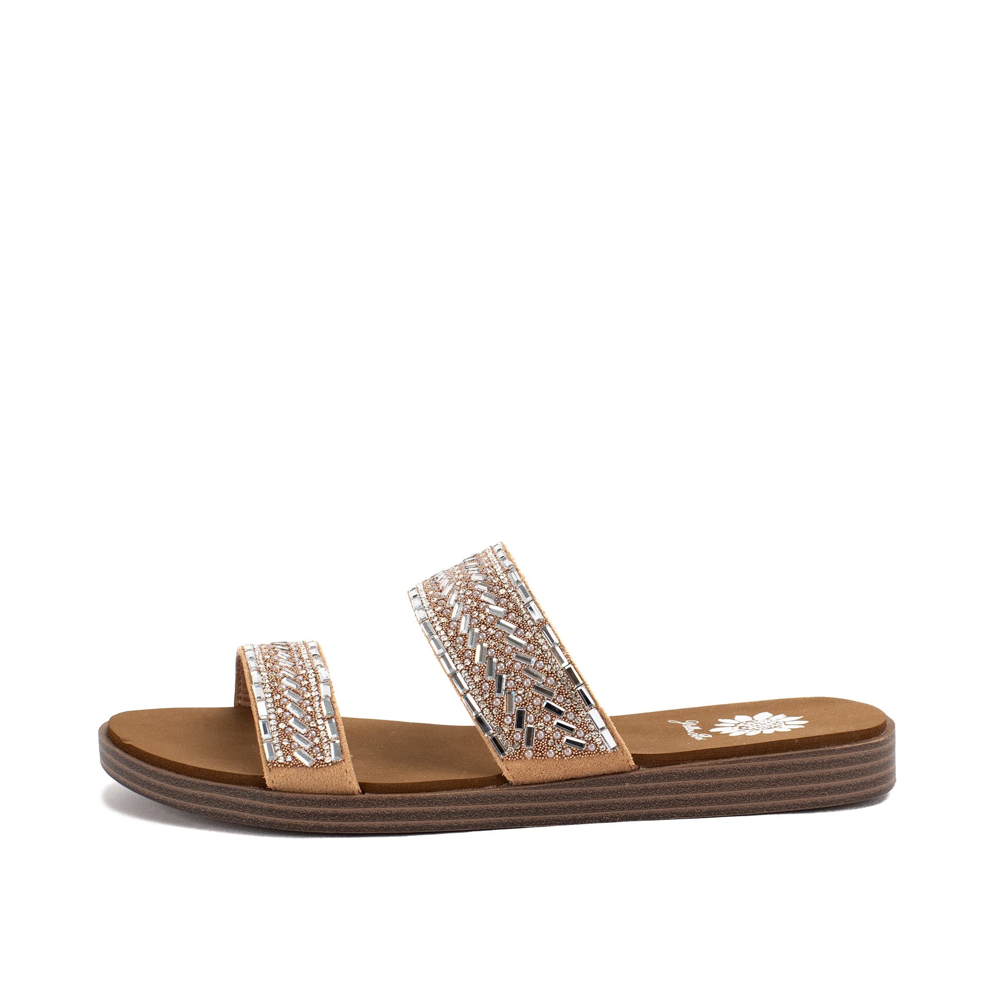 Yellow Box Women's Damson Sandal - Comfortable Casual Strappy Flat Sandals for Summer, Beach, Walking & Outdoor Activities