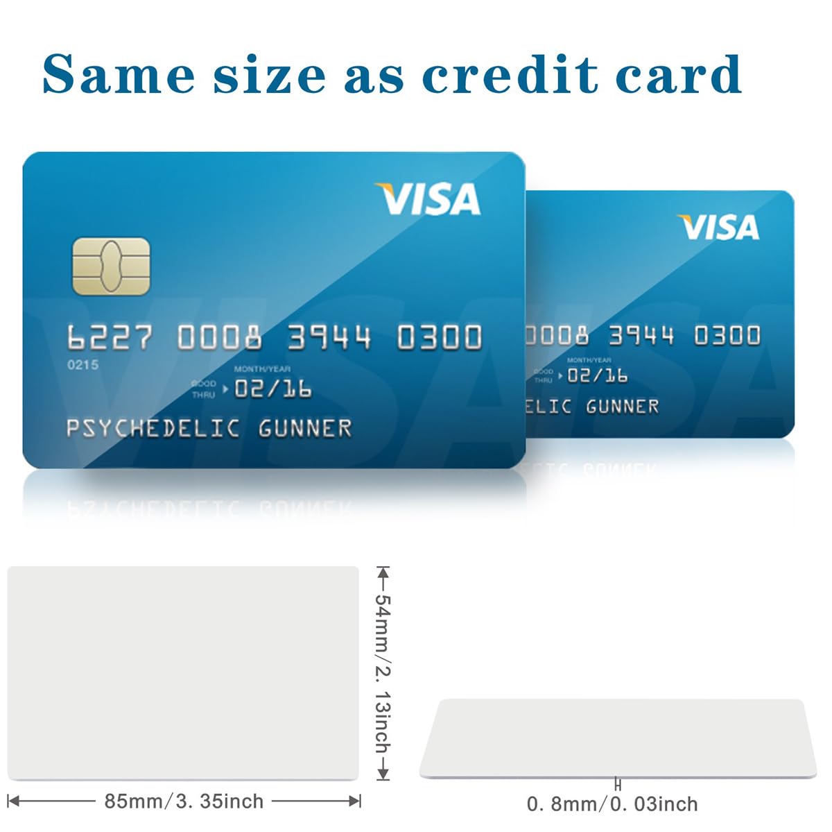 500-Piece MIFARE NFC RFID Classic 1K Smart Cards - 13.56MHz PVC Contactless IC Cards with Proximity Encryption for Access Control, Payment Systems & Security Applications