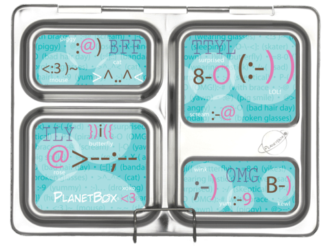 PlanetBox Launch Stainless Steel Lunch Box Magnets - Fun & Durable Refrigerator Magnets for Kids, School, Office & Home Decor
