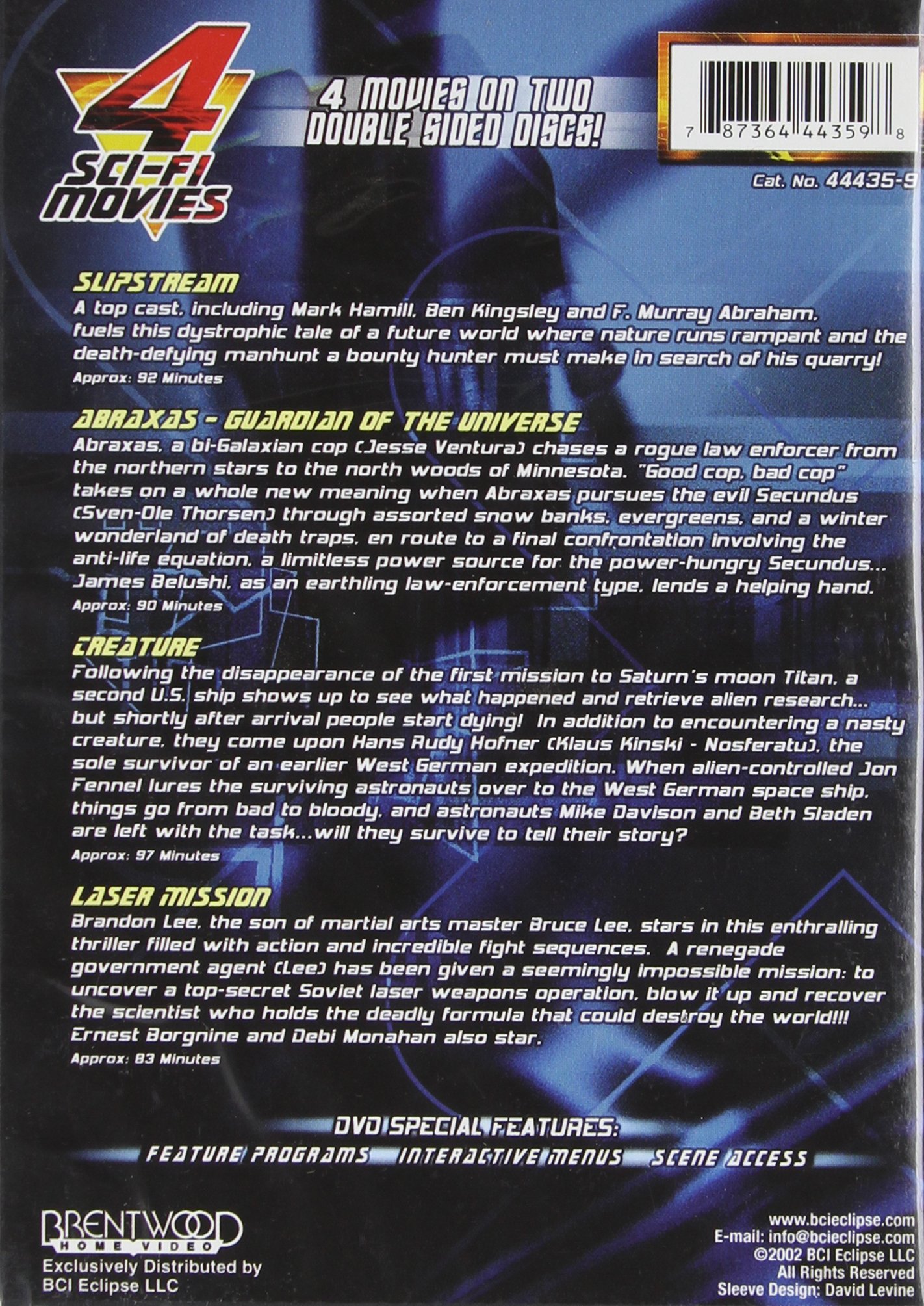 Future Shock 4 Movie Collection DVD Set - Classic Sci-Fi Horror Films for Movie Night & Home Entertainment