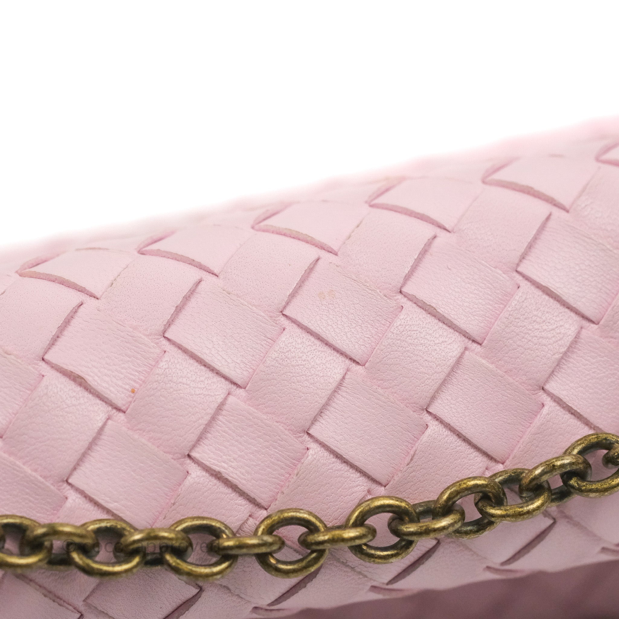 Bottega Veneta Baby Nappa Intrecciato Olimpia Shoulder Bag in Pink | Luxury Crossbody Purse for Women | Perfect for Date Night & Special Occasions