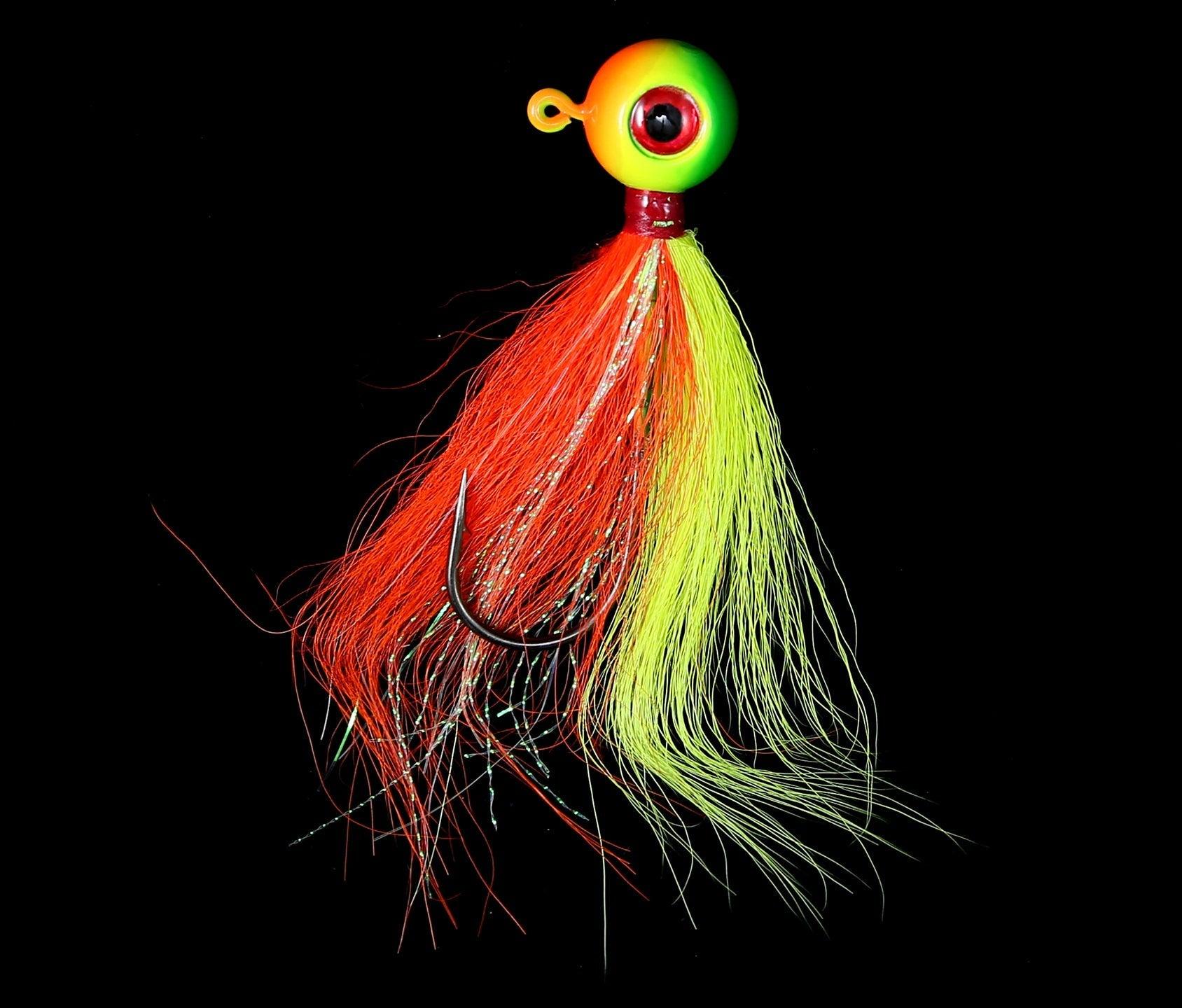 Jigging World Power Ball with Bucktail V2 Jigs - Premium Saltwater Fishing Lures for Striped Bass, Fluke & Bluefish - Ideal for Offshore & Inshore Fishing Trips