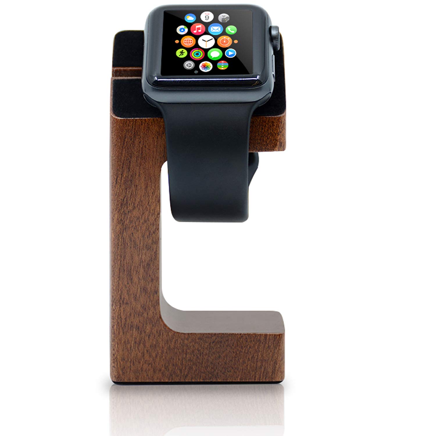 Premium Apple Watch Charging Stand - Universal iWatch Charger Dock for All Models (Series 1/2/3/4/5/6/7/8/SE) - Perfect for Nightstand, Office Desk & Travel Accessory Organization