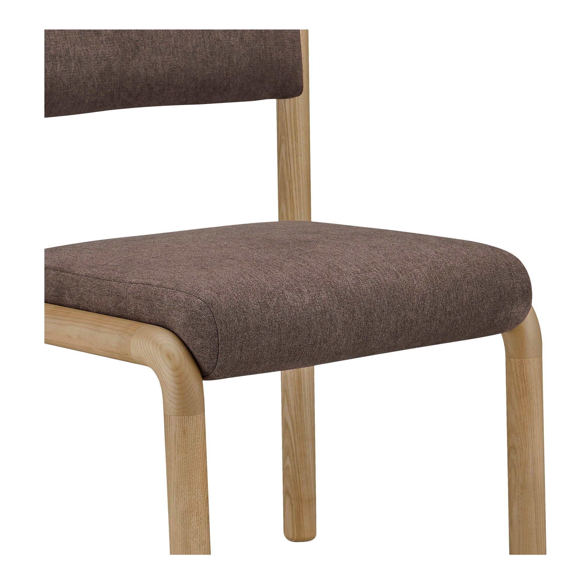April Dining Chairs (Set of 2) - Deep Brown Wooden Kitchen Chairs for Dining Room, Breakfast Nook & Small Spaces
