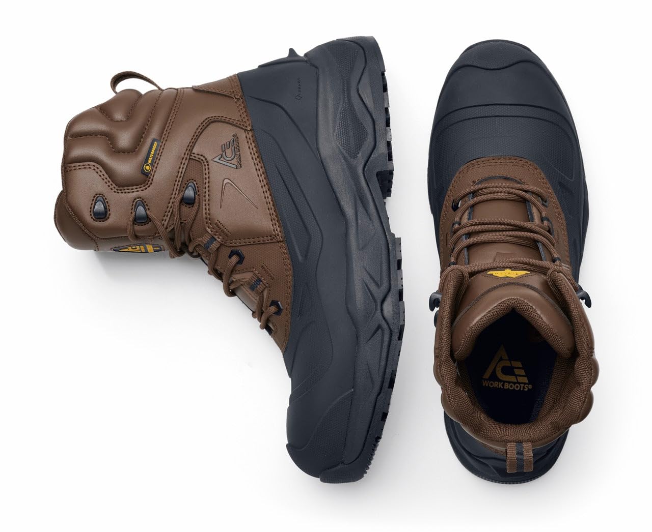 ACE Work Boots Mammoth IV - Men's & Women's Composite Toe Safety Shoes | Slip & Water Resistant OSHA Approved Work Boots for Construction, Warehouse & Outdoor Jobs