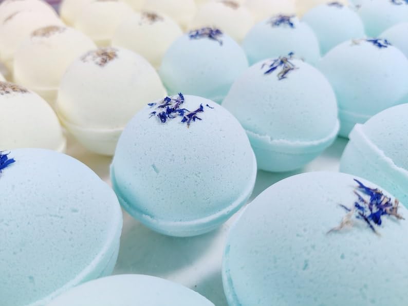 6-Pack Natural Scented Bath Bombs Gift Set with Essential Oils - Relaxing Aromatherapy Shower Bombs for Women, Mothers & Kids - Perfect for Christmas, Mother's Day & Birthday Gifts - Spa Night, Self-Care & Stress Relief