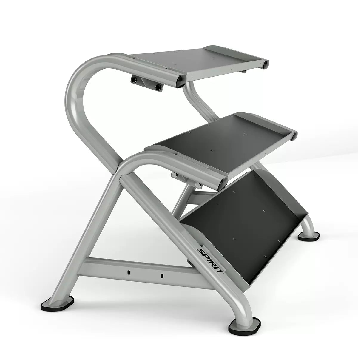 Spirit 3-Tier Commercial Dumbbell Rack - Heavy Duty Gym Equipment for Weight Storage | Perfect for Home Gyms, Fitness Studios & Commercial Workout Spaces