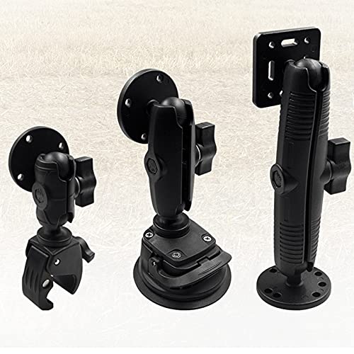 Pmandgk 9cm Aluminum Alloy Double Socket Arm with 1 Inch Ball Foot Mount - Motorcycle Camera Boom Arm for GoPro, Action Cameras - Perfect for Vlogging, Riding Adventures & Off-Road Recording