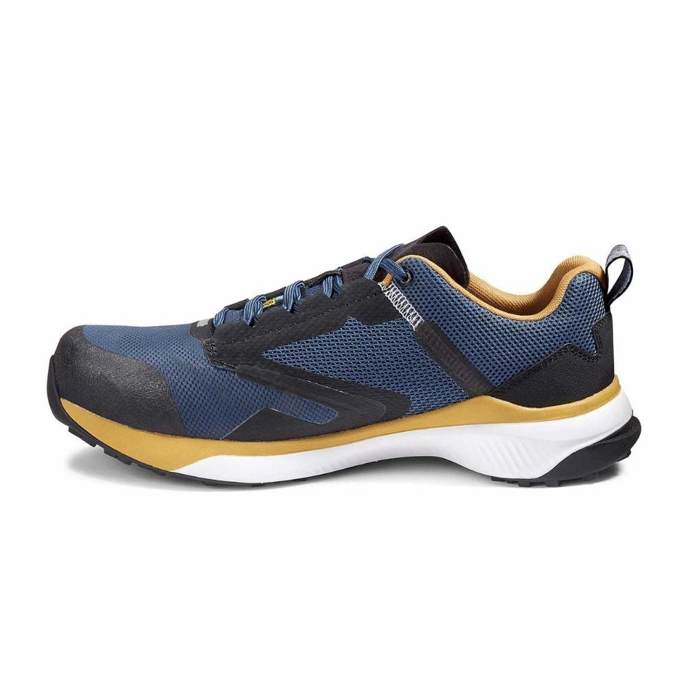 Kodiak Quicktrail Men's Composite Toe Work Safety Athletic Shoes - Lightweight & Slip-Resistant for Construction & Outdoor Work (Navy/Gold) | Perfect for Job Sites, Hiking & Industrial Environments