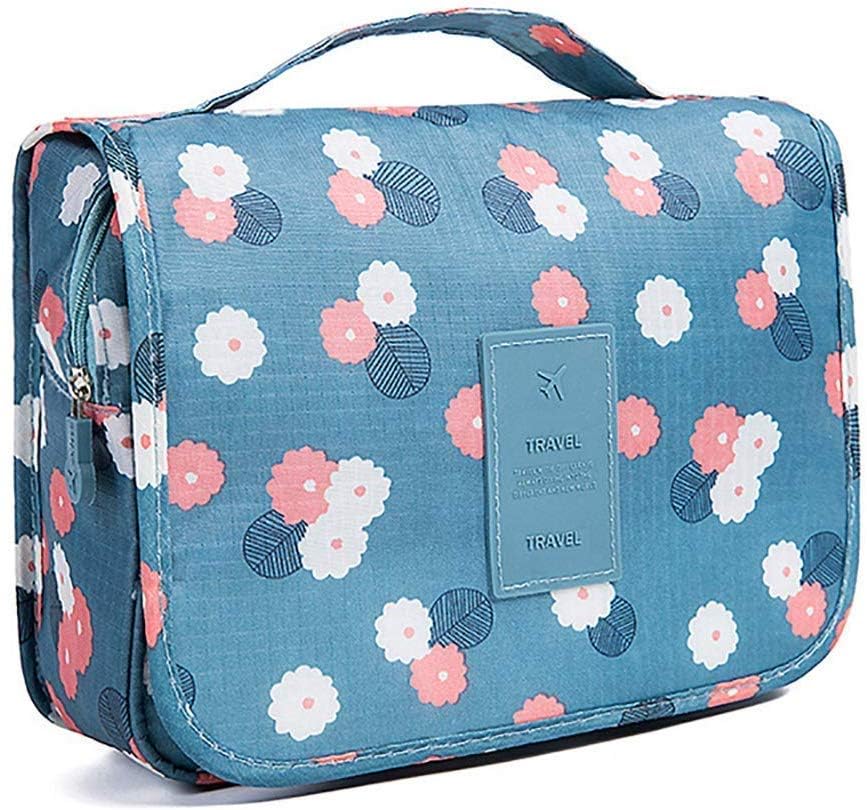 ZAEGO Waterproof Hanging Toiletry Bag for Travel - Portable Cosmetic & Makeup Organizer with Shaving Kit Pouch, Multifunctional Nylon Hanging Organizer for Women & Girls - Perfect for Camping, Gym, and Business Trips