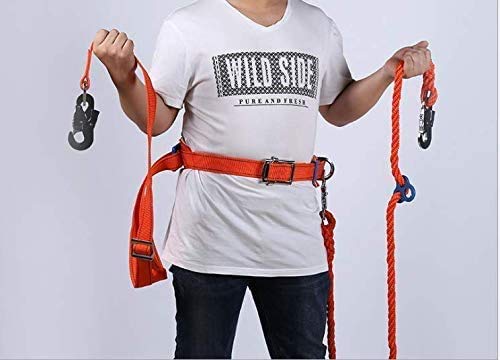 U/B Full Body Safety Harness for Climbing & Mountaineering - Dual Safety Ropes | CE & UIAA Certified | Perfect for Rock Climbing, Rappelling & Rescue Operations