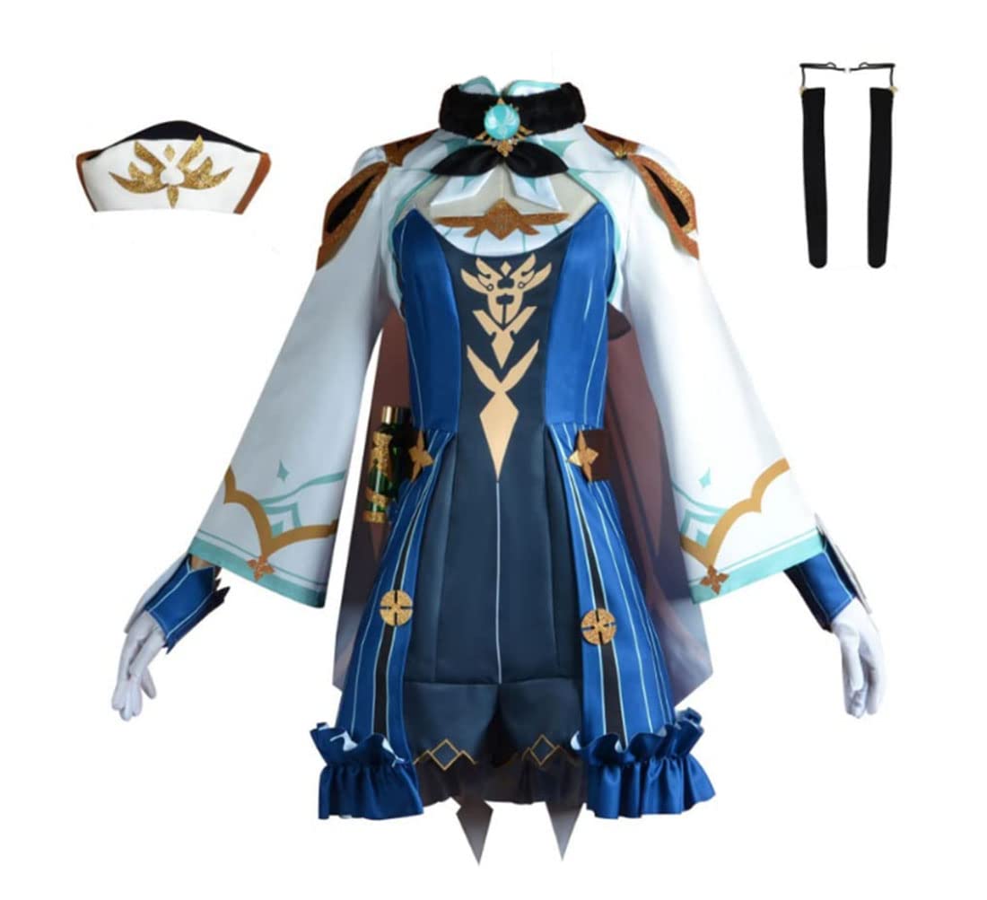 Genshin Impact Sucrose Cosplay Costume Full Set with Accessories | Official Anime Game Character Halloween Outfit for Women & Girls | Perfect for Conventions, Cosplay Events & Halloween Parties