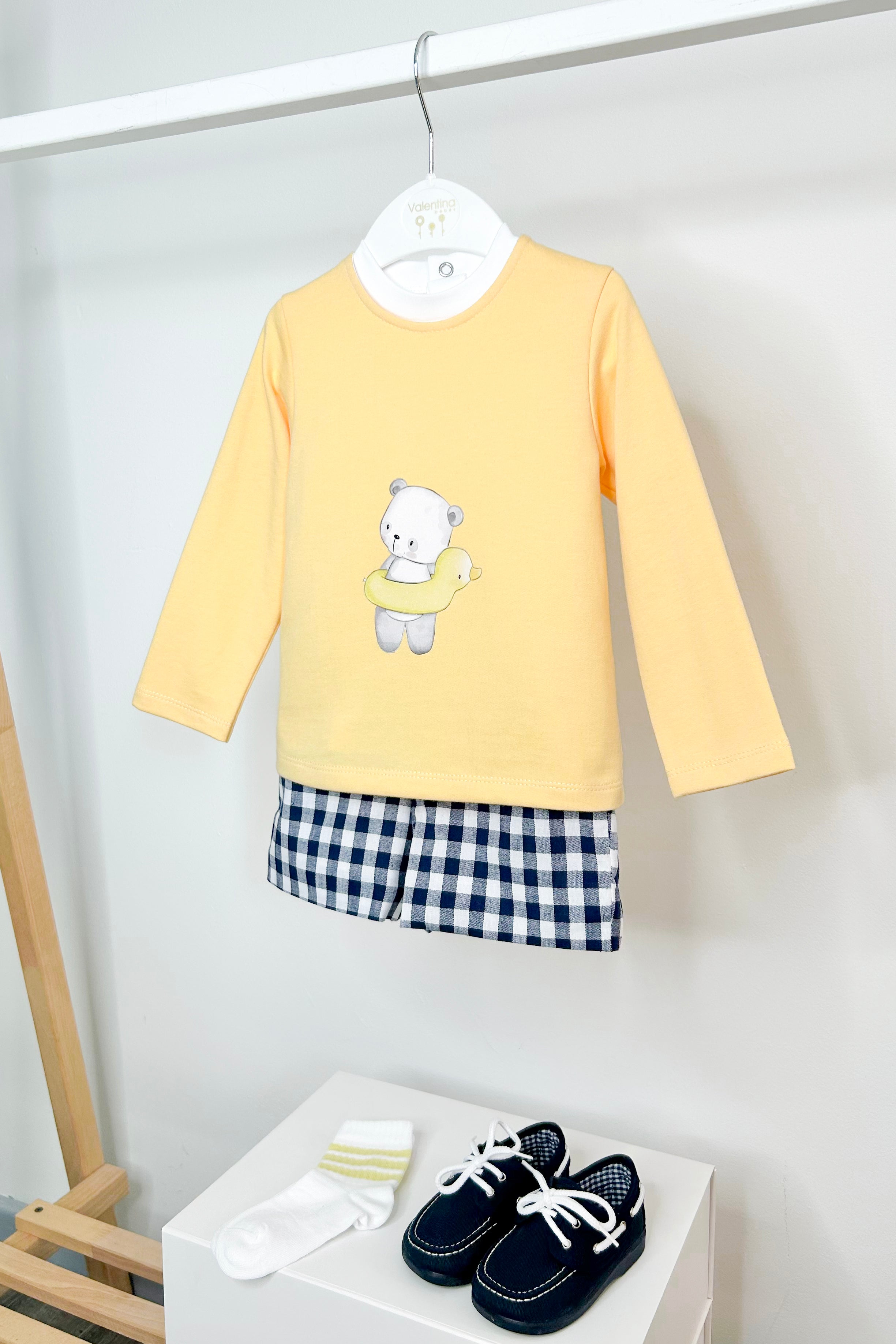 Timothy Sunshine Yellow 3-Piece Shorts Set for Women - Summer Casual Outfit, Beach Vacation, Lounge Wear