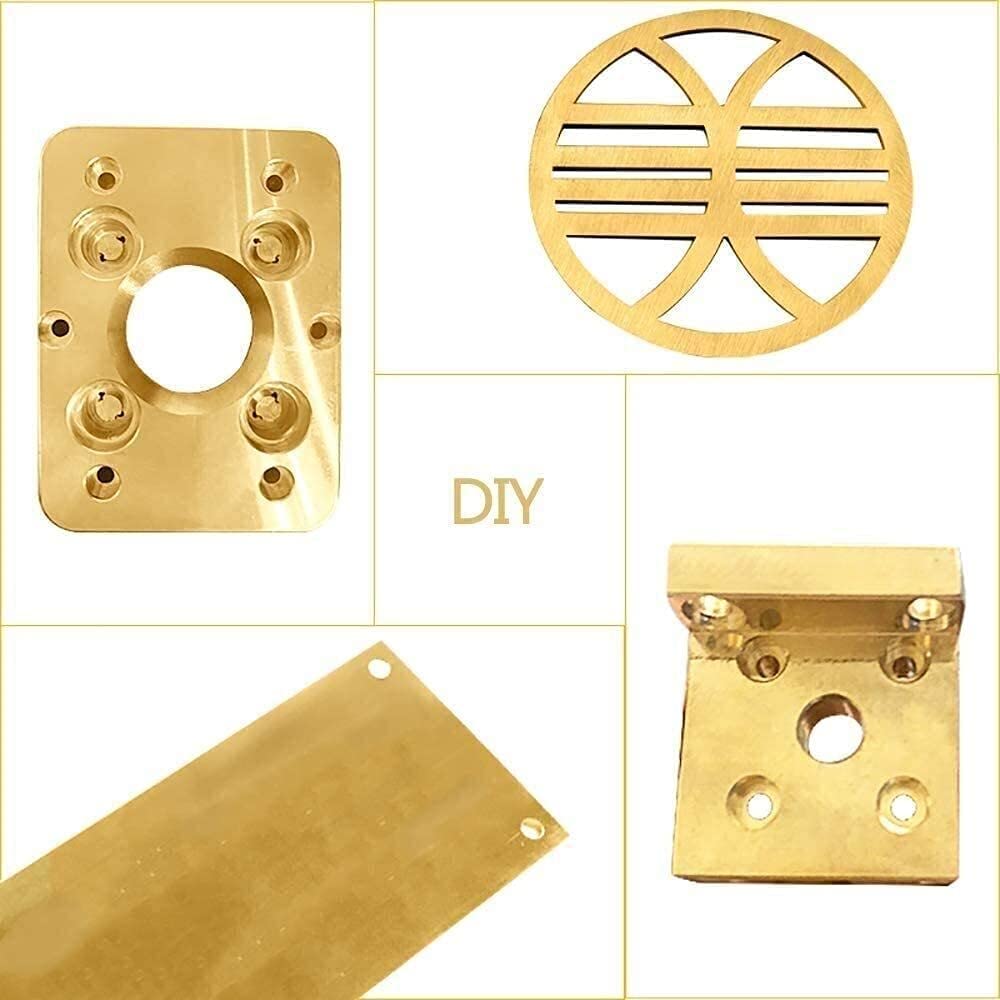 Premium Copper Sheet & Brass Foil for Metalworking, DIY Crafts - 300x300mm (12x12 Inches) - Perfect for Jewelry Making, Home Decor, and Art Projects