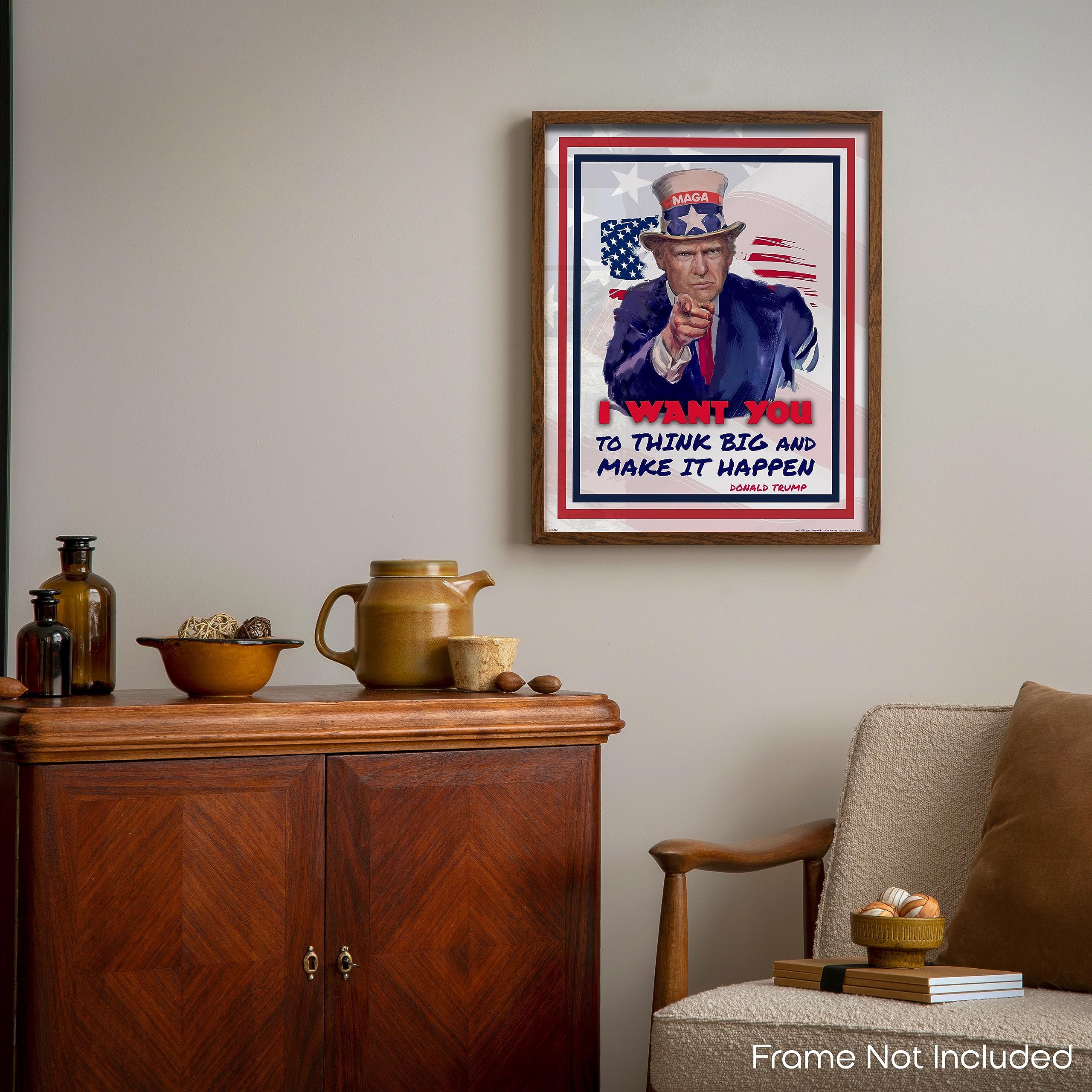 Donald Trump Motivational Poster Art Print - 11x14 Inches Inspirational Wall Art for Office, Kids Room & Home Decor - Perfect for Motivational Gifts & Political Enthusiasts