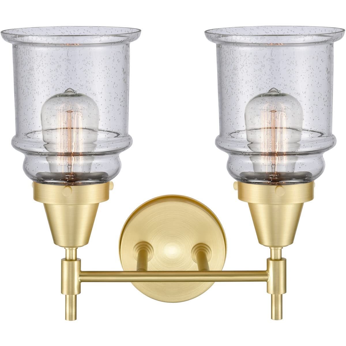 Innovations 447-2W-SB-G184 Transitional Two-Light Bathroom Vanity in Brass Finish - Perfect for Modern and Classic Bathroom Decor