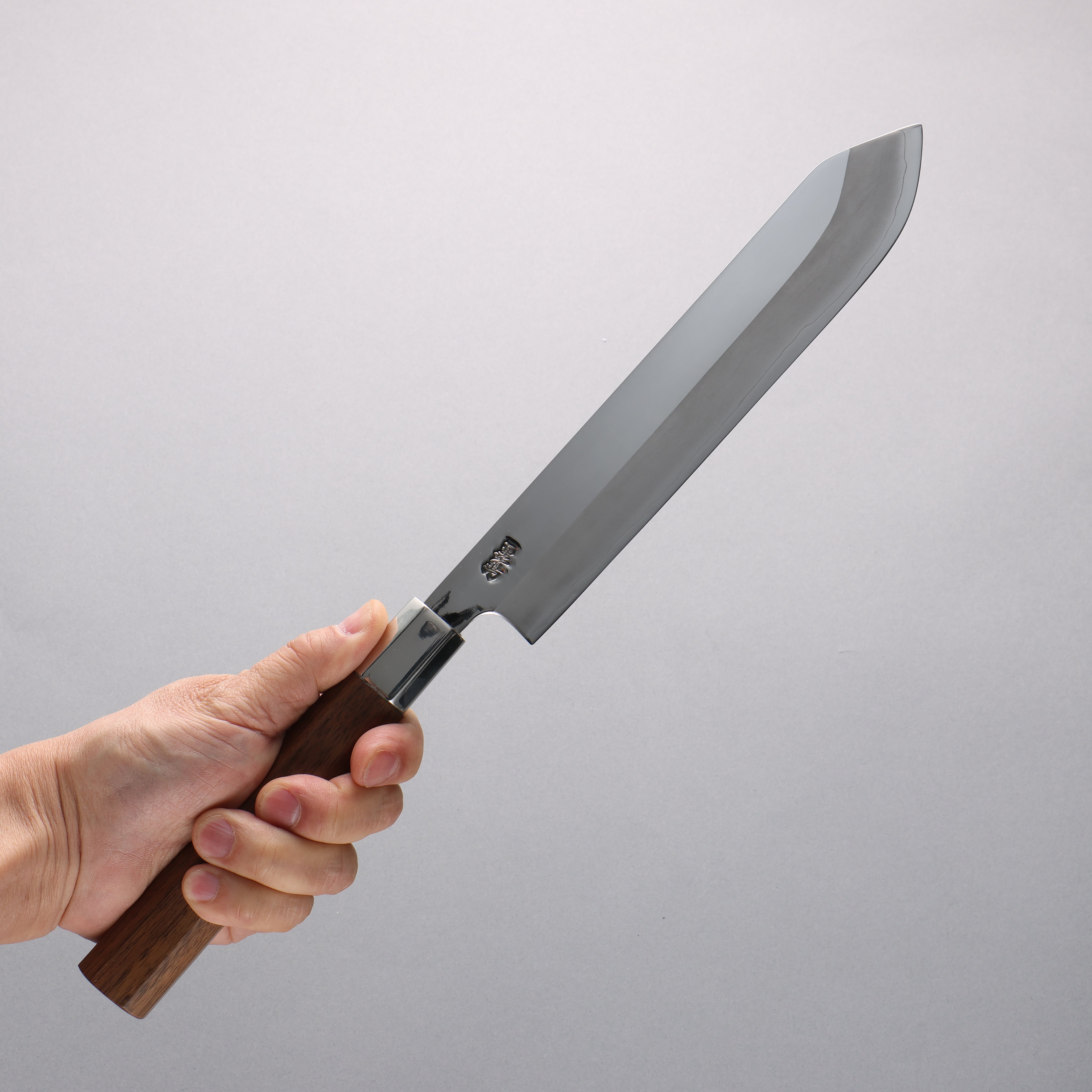 Premium Kurotori Silver Steel No.3 Migaki Finished Bonito Sushi Knife 210mm - Japanese Walnut Handle for Professional Chefs & Home Cooking - Perfect for Slicing Fish, Sashimi & Bonito Flakes