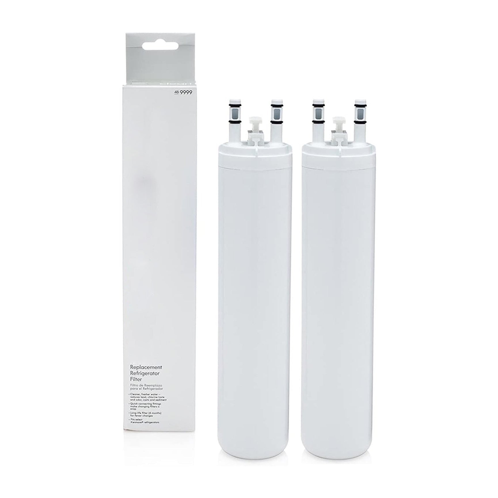 Kenmore 9999 46 9999 Refrigerator Water Filter Replacement - 2 Pack Blue Ripple Water Filters for Clean Drinking Water - Perfect for Home, Office, and RV Use
