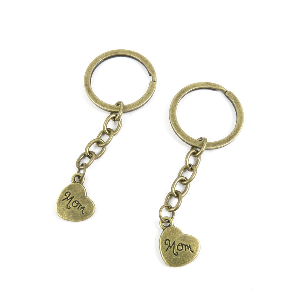 Stylish Heart-Shaped Fashion Jewelry Keychain - Bulk Wholesale Keyring for Women, Car Keys, Door Keys & Gift Giving - Perfect for Everyday Use, Party Favors & Personalized Gifts (B6LC9 Mon Heart)