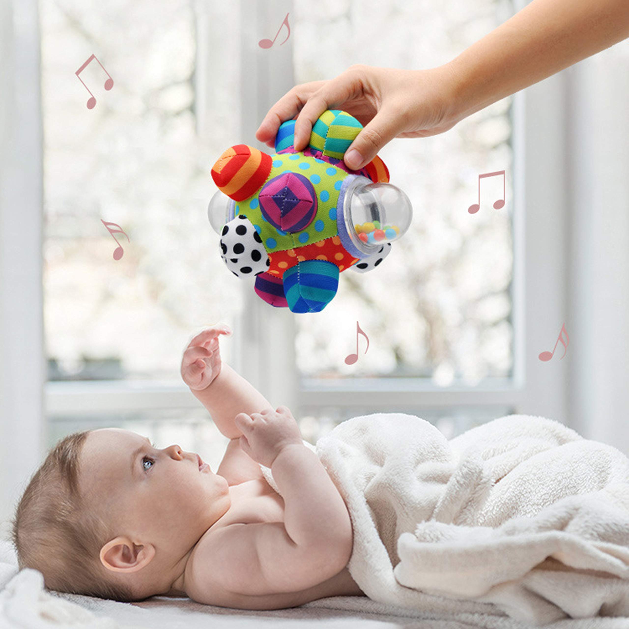 Bumpy Ball Baby Toy 0-12 Months - Motor Skills & Sensory Development for Infants - Playtime & Learning