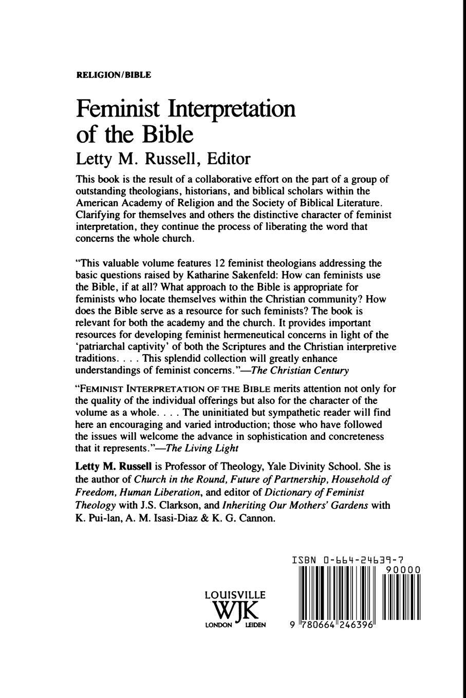 Feminist Interpretation of the Bible - Women's Studies & Biblical Analysis for Book Clubs, Theology Classes & Gender Equality Discussions