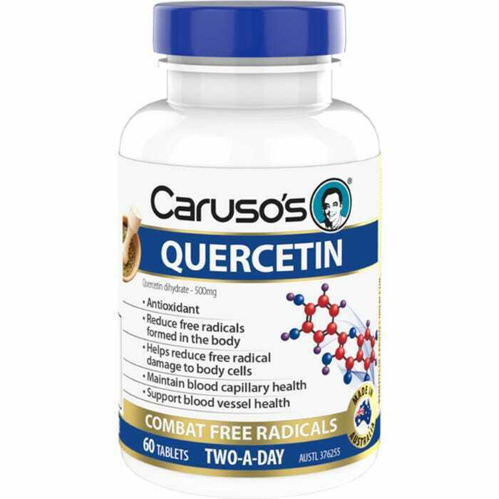 Caruso's Quercetin Supplement - Premium Natural Antioxidant for Immune Support & Allergy Relief - Supports Heart Health & Inflammation Reduction - Perfect for Daily Wellness & Seasonal Allergy Defense
