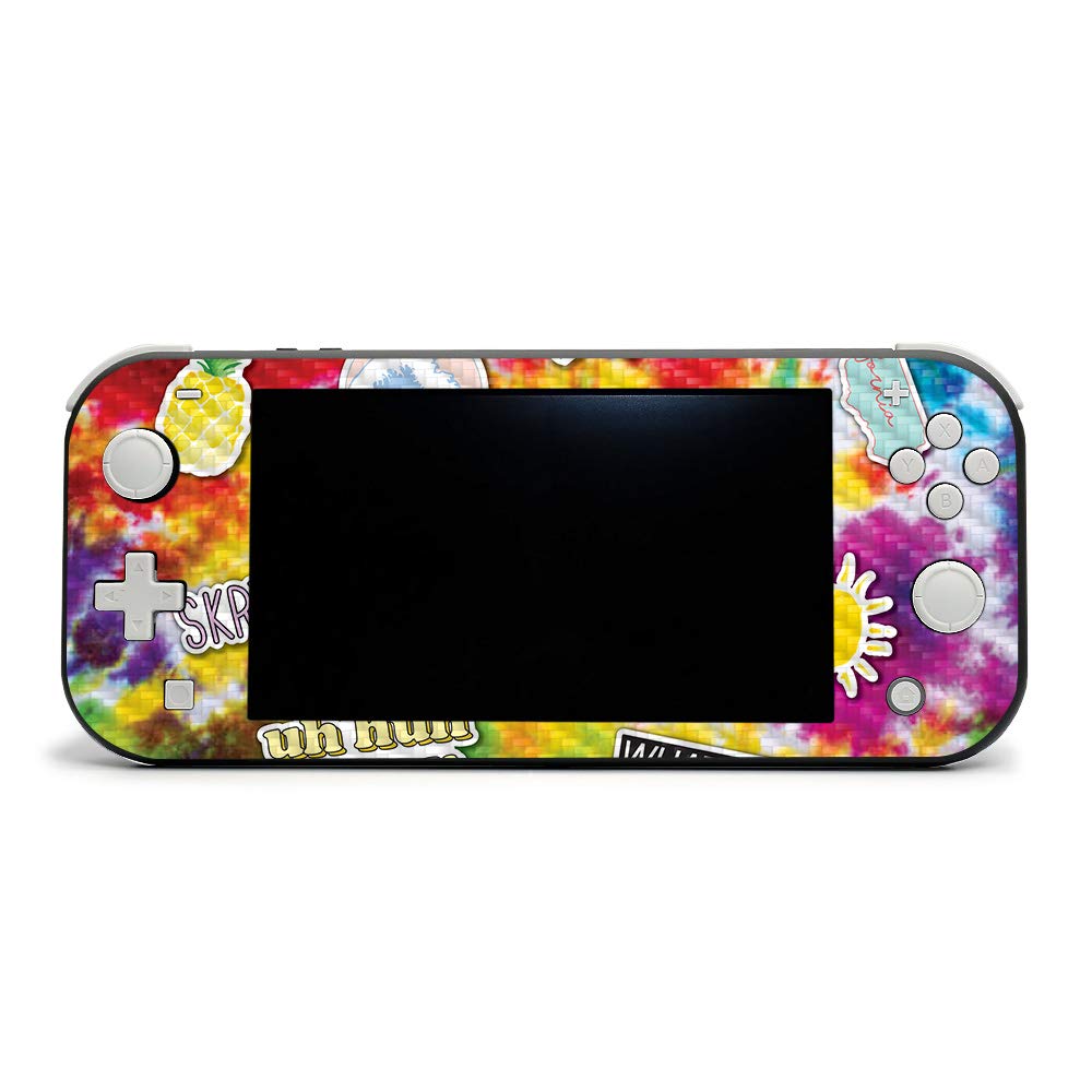 Premium Carbon Fiber Skin for Nintendo Switch Lite - VSCO Girl Style | Protective & Durable Textured Cover | Easy to Apply & Remove | Made in USA | Perfect for Gaming, Travel & Personalization