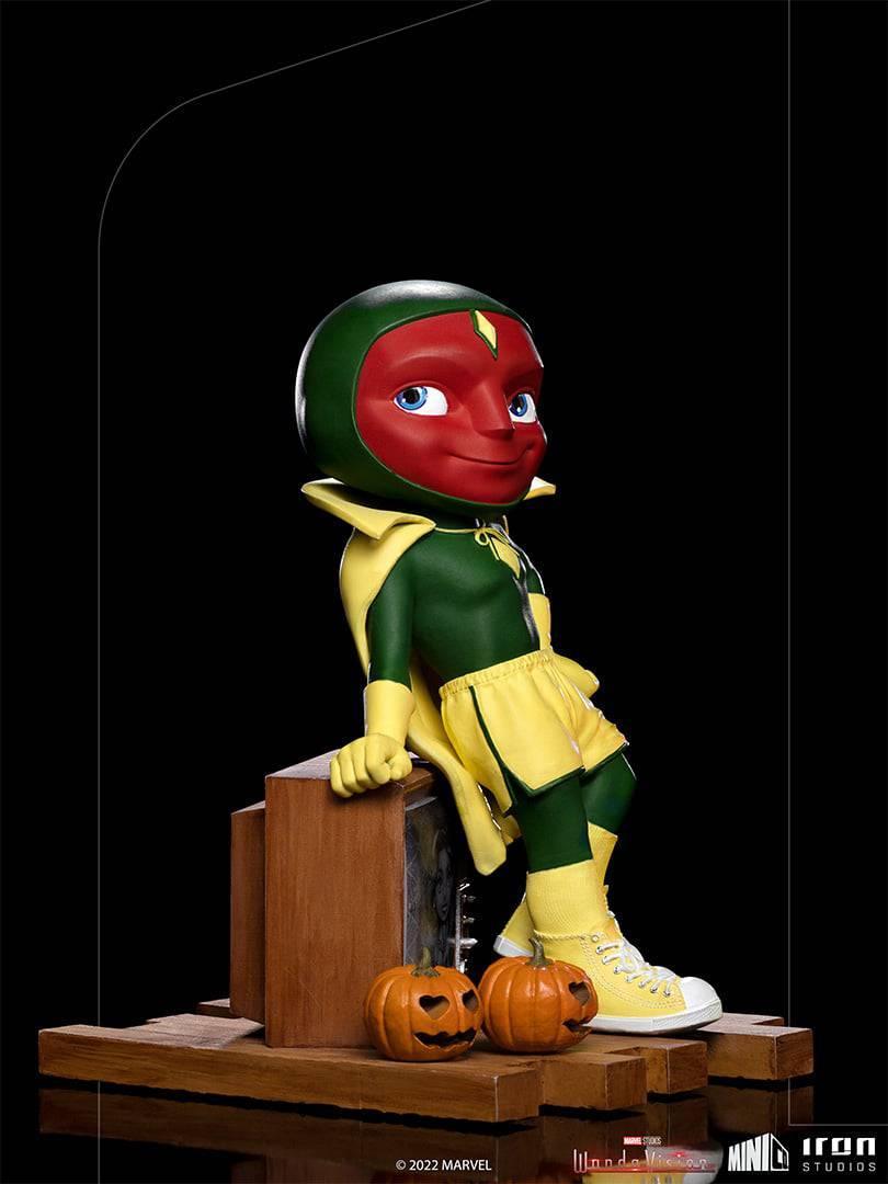 Iron Studios WandaVision Vision Halloween Version MiniCo Figure - Collectible Marvel Action Figure for Display & Gifts