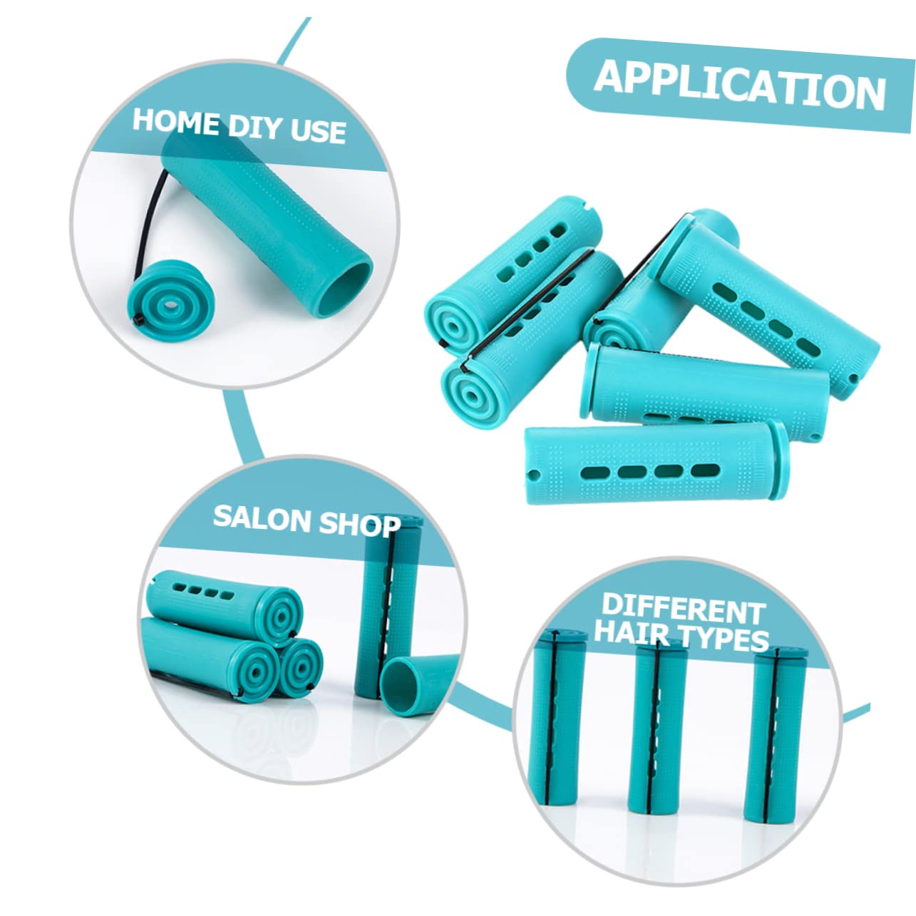 FOMIYES 18-Piece Self-Grip Hair Rollers Set - Automatic Rotating Curlers for Salon & Home Styling - Heat Resistant Hair Curlers for Wet or Dry Hair - Perfect for Beach Waves, Volume & Curly Hairstyles