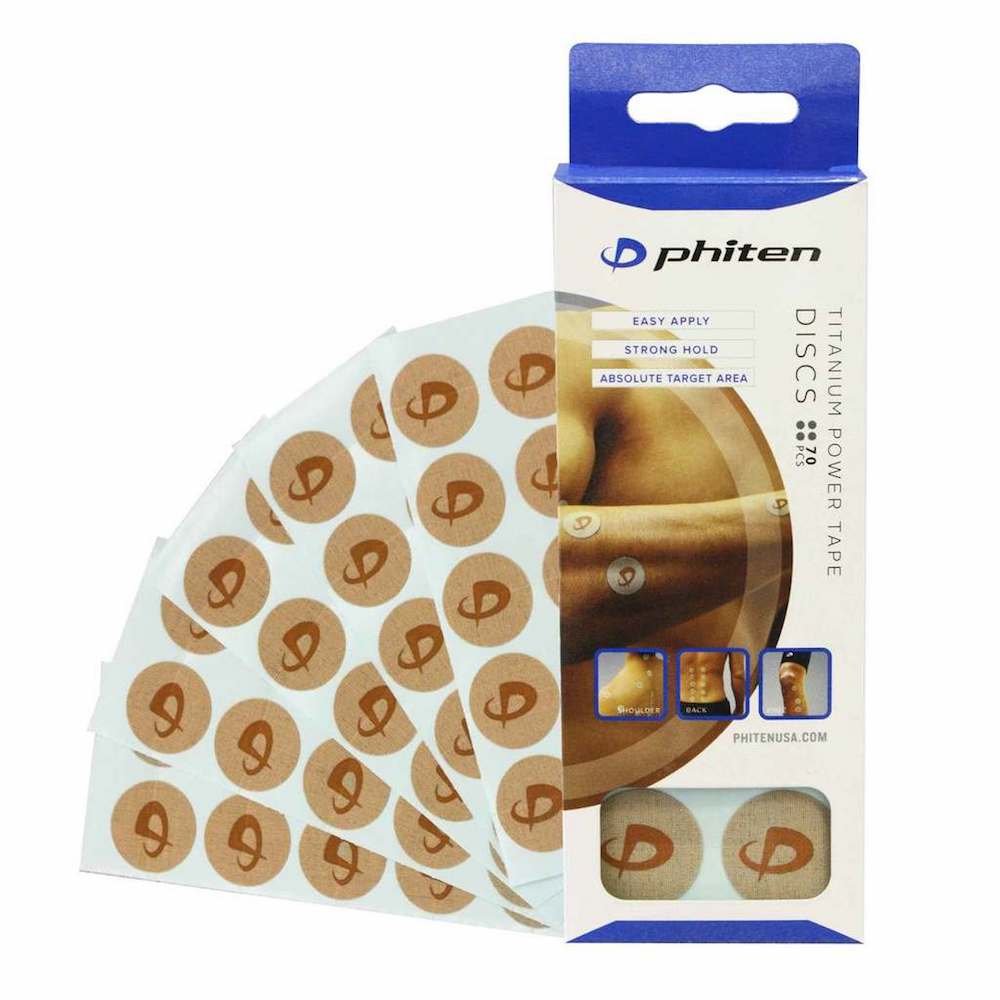 Phiten Titanium Power Tape Discs - Pain Relief & Muscle Recovery Patches for Athletes & Active Lifestyles - Perfect for Sports, Workouts & Everyday Comfort