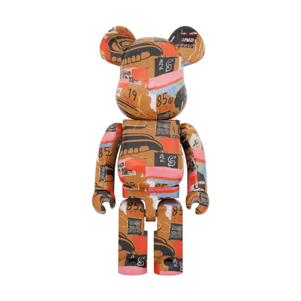 Andy Warhol x Jean Michel Basquiat Be@rbrick 1000% Collectible Art Toy #2 - Limited Edition Pop Art Vinyl Figure for Home Decor & Art Collectors