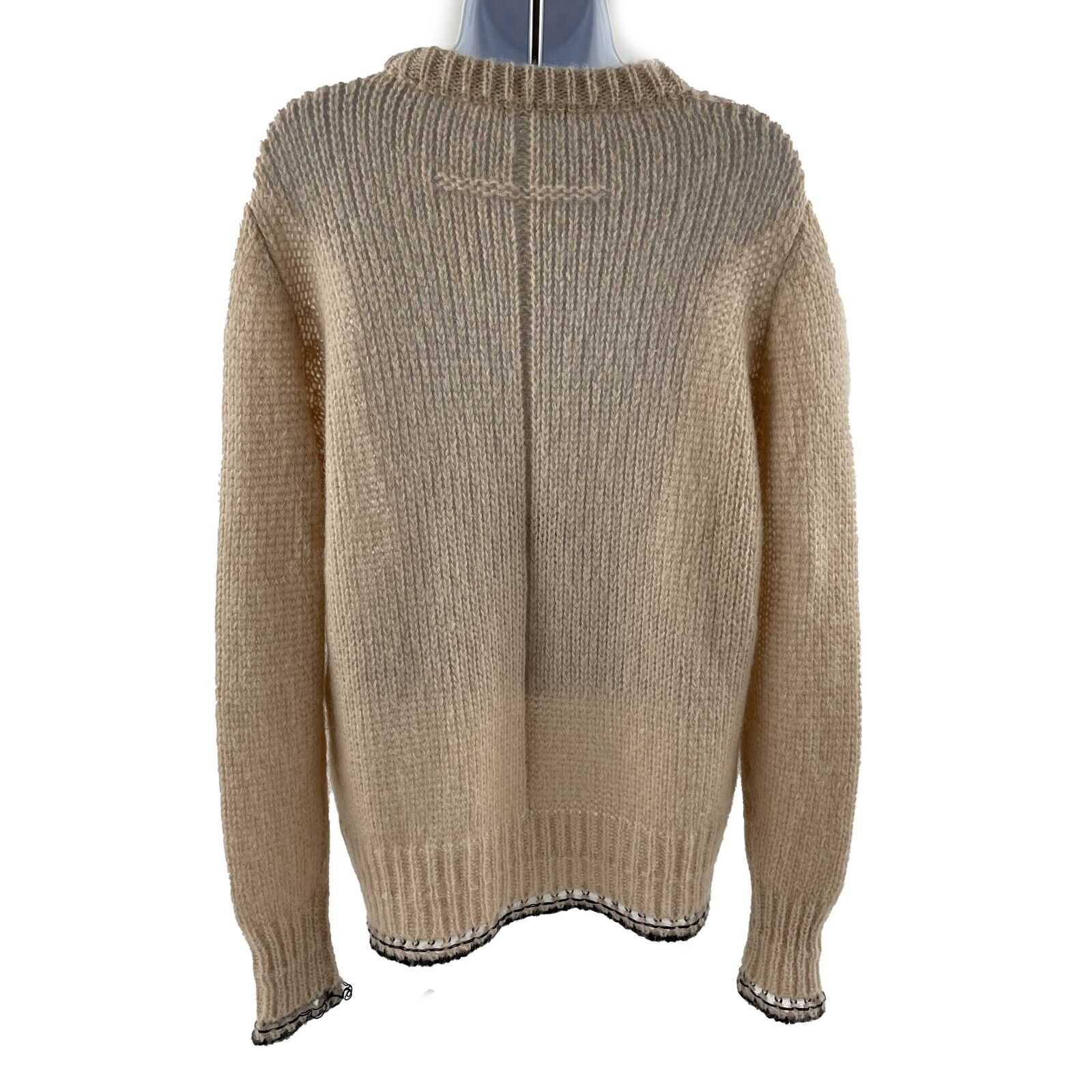 Givenchy Excellent Wool Blend Knit Cut Out Sweater for Women - Pale Pink XS | Chic Winter Pullover for Date Night & Office Wear
