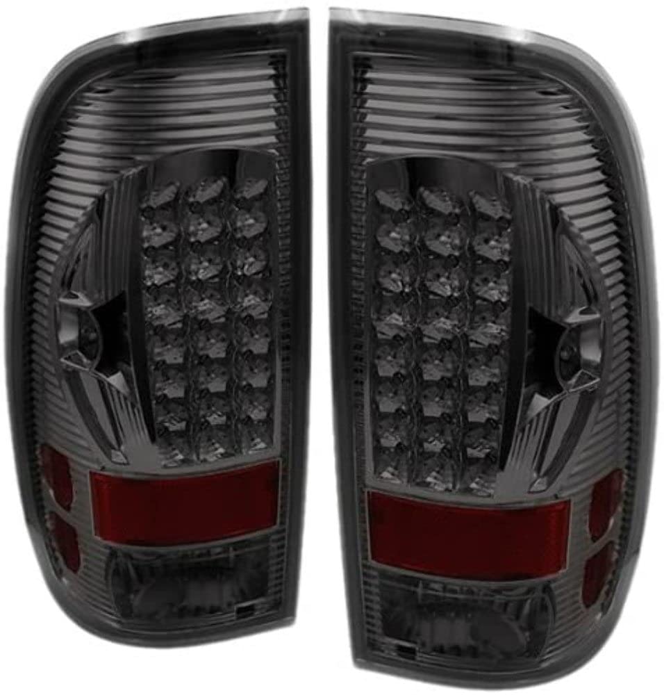 Xtune LED Tail Lights for Cars - Smoked Lens Red/White Light - ALT-ON-FF15097-LED-SM - Perfect for Night Driving & Custom Car Upgrades