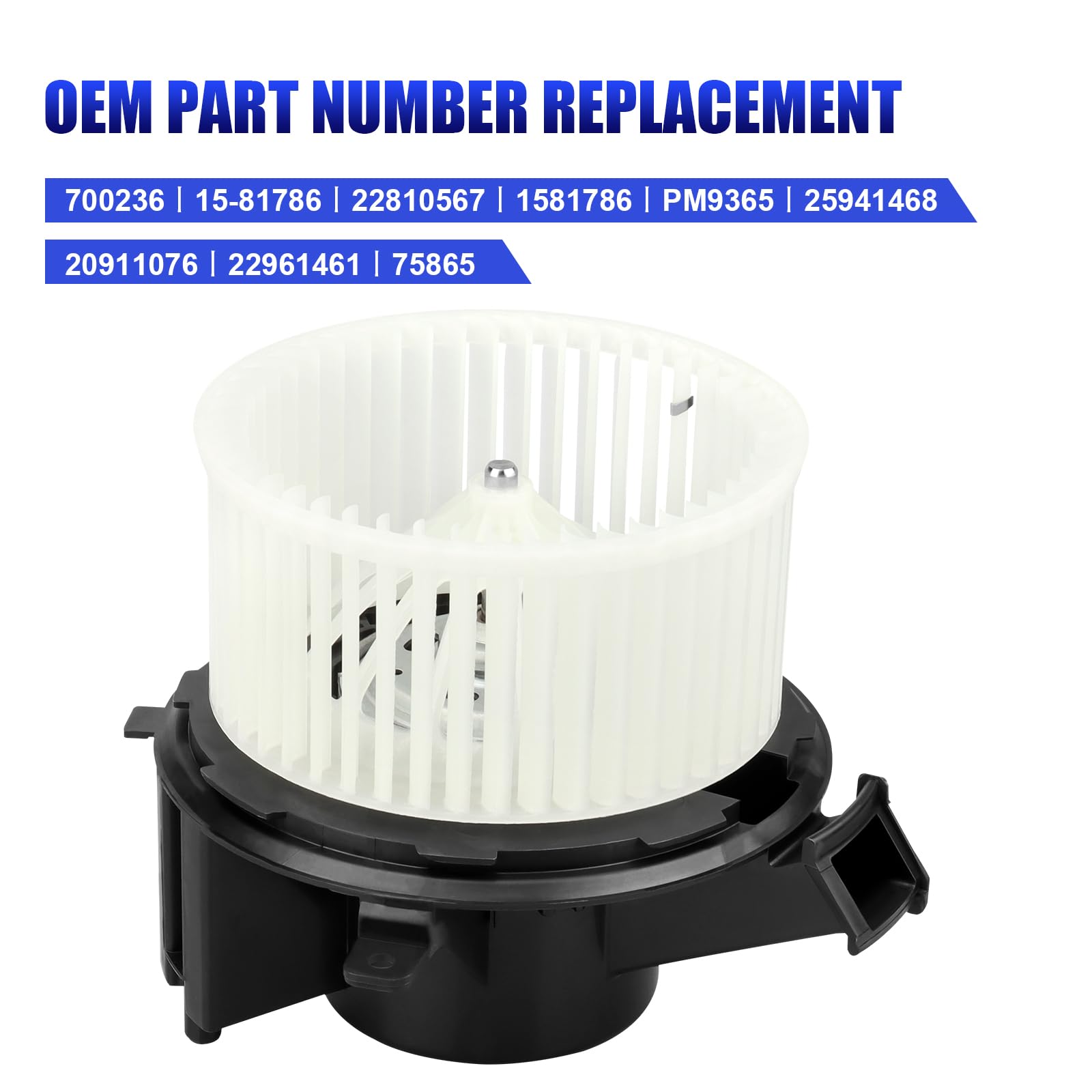 HVAC AC Blower Motor Replacement for Chevy, GMC, Saturn & Buick - Compatible with 700236 - Perfect for Car AC System Repair & Maintenance