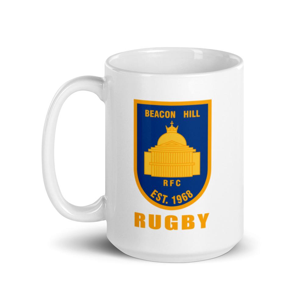 Beacon Hill RFC Ceramic Coffee Mug - 15oz Insulated Travel Mug with Handle, Perfect for Tea, Coffee & Hot Drinks - Ideal for Office, Home & Gifts