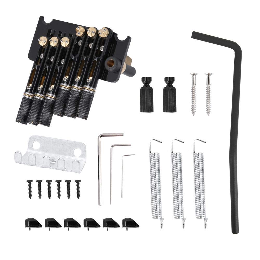 BNineteenteam Hardtail 6-String Electric Guitar Bridge Tailpiece - Fixed Headless Design with Included Wrench | Perfect for Guitar Upgrades, Repairs & DIY Projects
